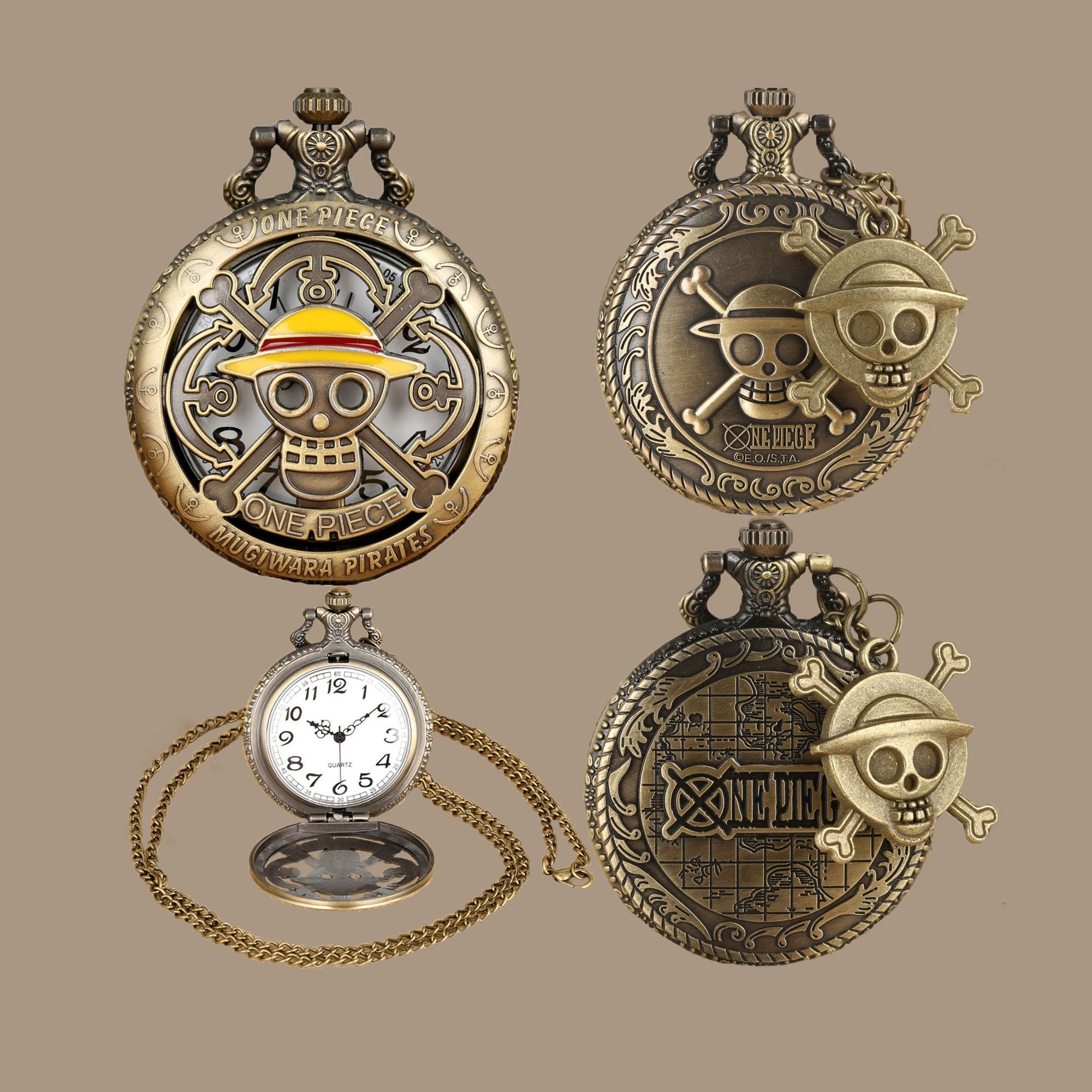 Vintage Japanese Anime Compass Quartz Pocket Watch Antique Style Necklace  Chain  eBay