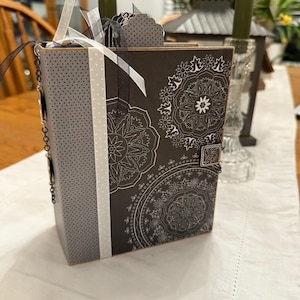 Black and White themed Complete handmade scrapbook photo album