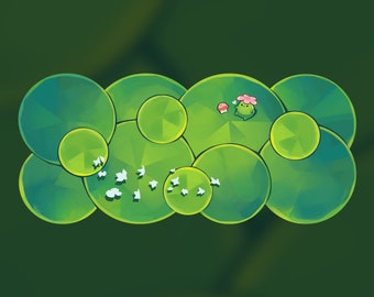 Lilypads Deskmat 90x40cm