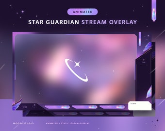 Star Guardian Akali Inspired Animated + Static Stream Overlay