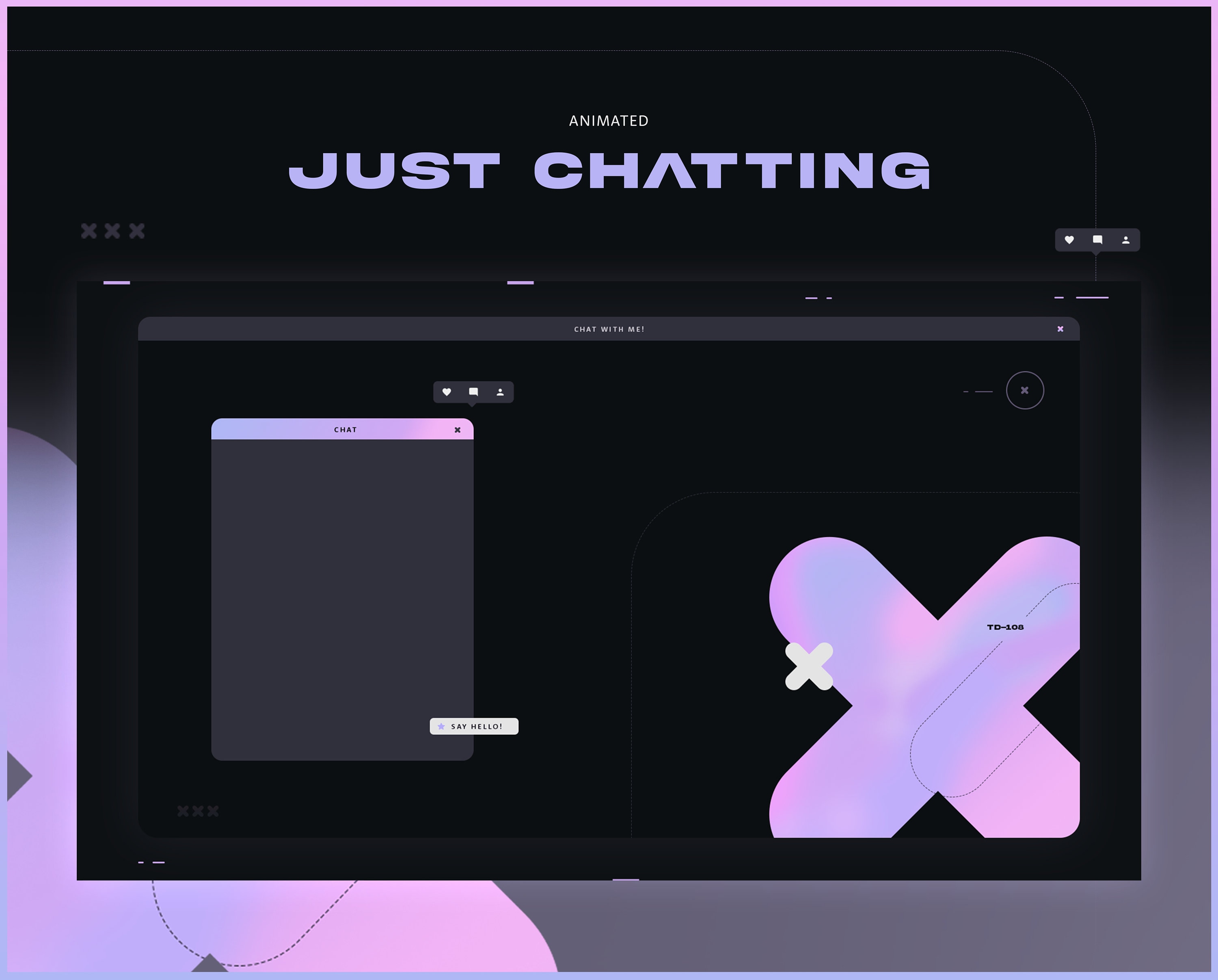 Hi there! I made this FREE JUST CHATTING holographic overlay :) What do you  think? : r/EverythingGamingHub