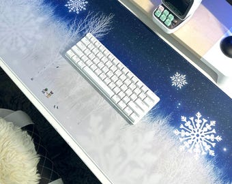 Snowflakes Deskmat 90x40cm