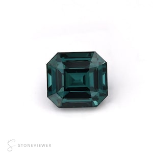 Natural Emerald Cut Teal Sapphire | 1.253 ct | Loose Sapphire | Earth mined sapphire