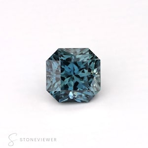 Green Sapphire | Radiant Cut | 1.44 ct | Natural Green Sapphire | Earth Mined Sapphire