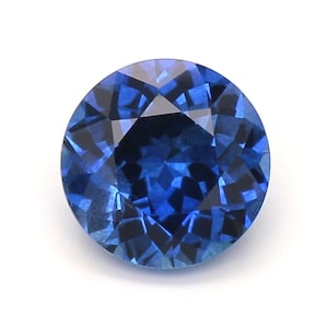 Heated Round Vivid Blue Sapphire | 0.784ct | Loose Sapphire | Earth mined sapphire