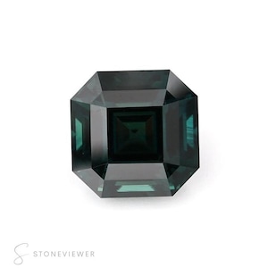 Teal Sapphire | Emerald Cut | 4.025 ct | Natural Teal Sapphire | Earth Mined Sapphire