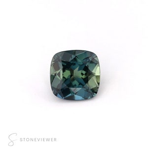 Natural Cushion Teal Sapphire | 1.058 ct | Loose Sapphire | Earth mined sapphire