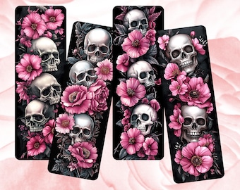Gothic Bookmark | Roses & Skulls Bookmark | Bookish Gift | Book Accessory