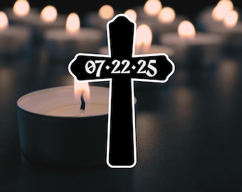 Goodbye Ozzy | Ozzy Osbourne Sticker | Prince of Darkness Sticker | Cross Sticker |  Vinyl or Magnetic Options