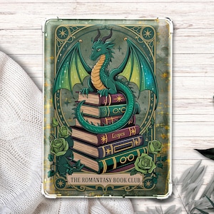 Romantasy Book Club Kindle Insert | Dragon Fantasy Decor for Book Lovers | Kindle Accessory | Bookish Gift