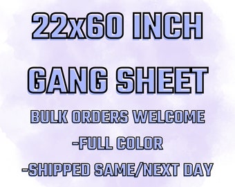 Custom DTF Transfer: Full Color Heat Transfer, Gang Sheet