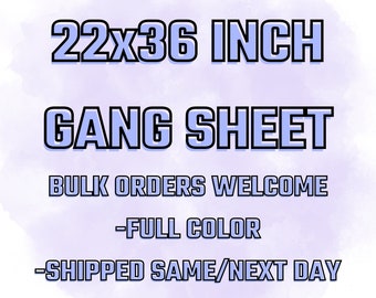 Custom DTF Transfer: Full Color Heat Transfer, Gang Sheet