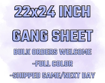 Custom DTF Transfer: Full Color Gang Sheet, Ready to Press