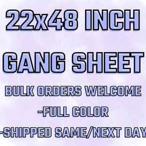 Custom DTF Transfer: Full Color Heat Transfer, Gang Sheet