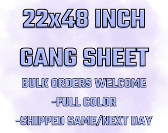 Custom DTF Transfer: Full Color Heat Transfer, Gang Sheet