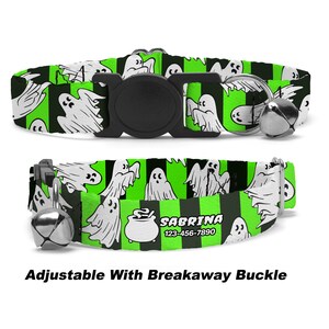 Ghosts Cat Collar Adjustable.