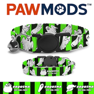 Ghosts Cat Collar by PawMods.