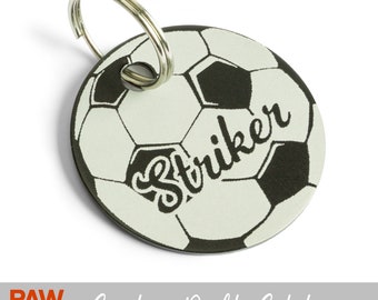 Soccer dog tag, dog tags, dog tag personalized, pet name tags, custom dog tag, pet tag, dog id tag, custom dog tags, dog name tag