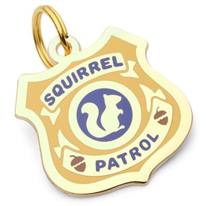 Squirrel Patrol Dog Tag, Pet Supplies, Badge Dog Tags, Pet Name Tags, Tags, Dog Mom Gift, Dog Tag Personalized, Dog ID Tag, Pet Tag, Custom Dog Tag, Dog Accessories, Pet ID Tags, Pet Gifts.