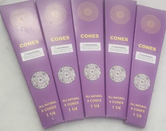 Conos totalmente naturales Mr.stinkys Caja de 6 Tamaño 1 1/4 total de 30 conos