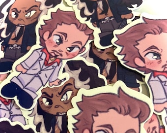 Metalocalypse: Magnus + Seth Stickers / Glossy Laptop Sticker
