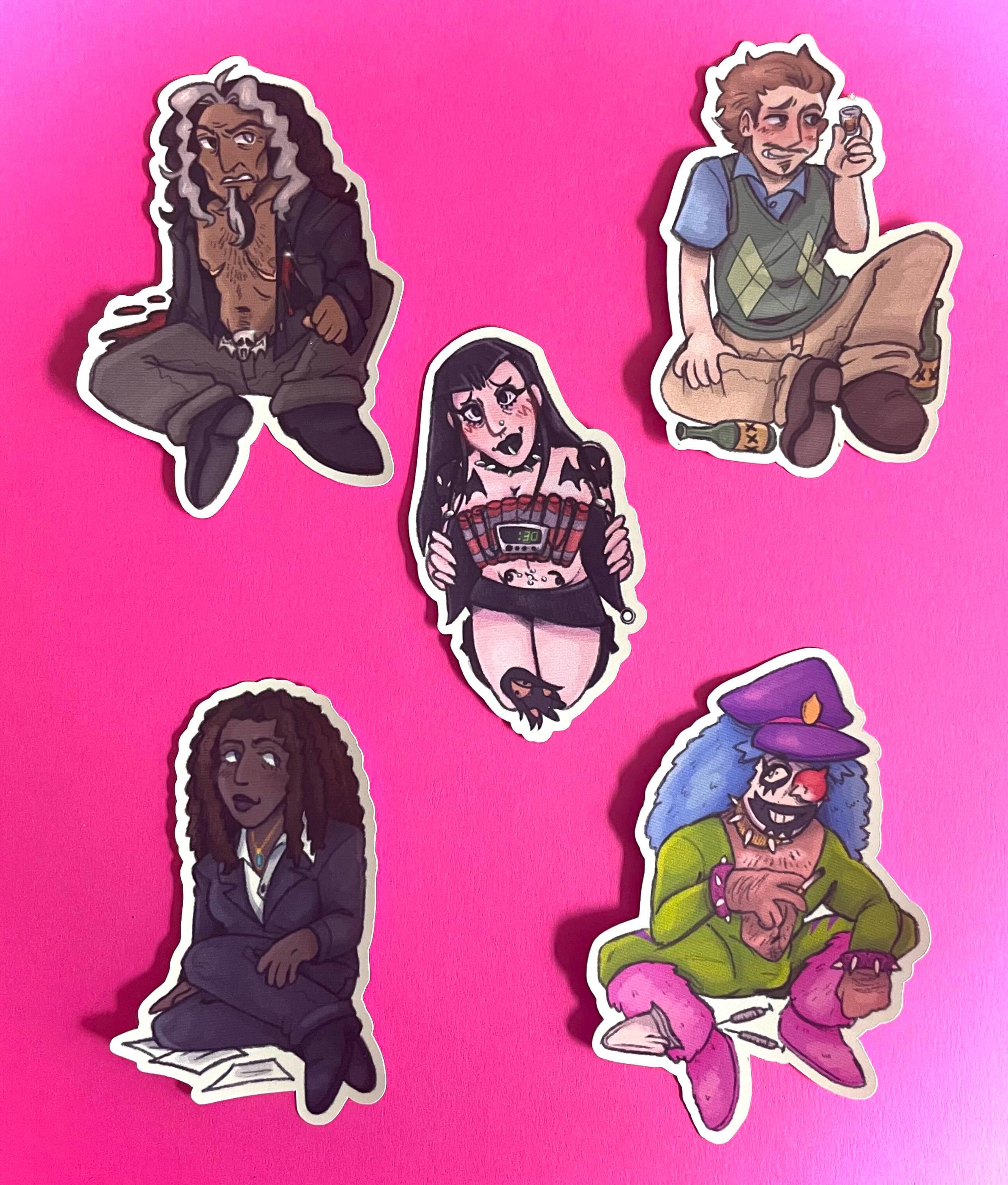 Metalocalypse: Side Character Stickers / Glossy Laptop Sticker