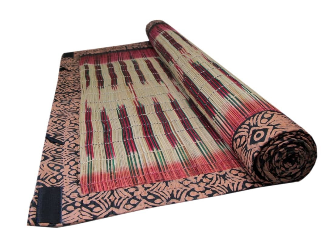 Hand Woven Grass Rectangle Mat, Natural Mat, Organic Mat, Yoga Mat ...