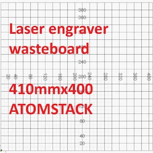 Graveur laser, grille de récupération, Spoilboard, Spoil Board, grille laser, graveur laser, pile atomique A5, A10, A5 Pro, A10 Pro, 410 mm x 400 mm