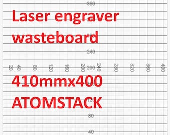 レーザー彫刻機用廃材グリッド：Atomstack A5/A10用Lightburnファイル（410 x 400 mm）