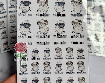 Yáadiláh Sheep Sticker Sheets | Planner sticker | Yaadilah |