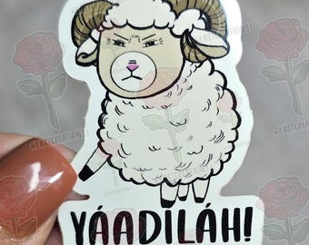Yáadiláh Sheep Sticker | Yaadilah | Glossy | Navajo Sticker | Custom | Ewe | Ram | Rez Phrase