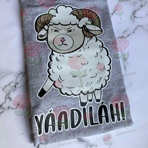 Yaadilah Sheep Ram T-Shirt | Black | Gray | Shortsleeve | Crew Neck