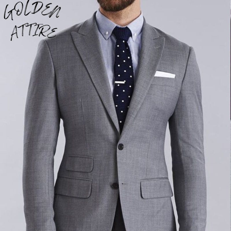 Black and Grey Suit - Etsy