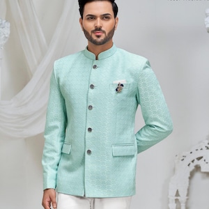 Men&#39;s Jodhpuri Suit: Indian Groom Wedding Outfit