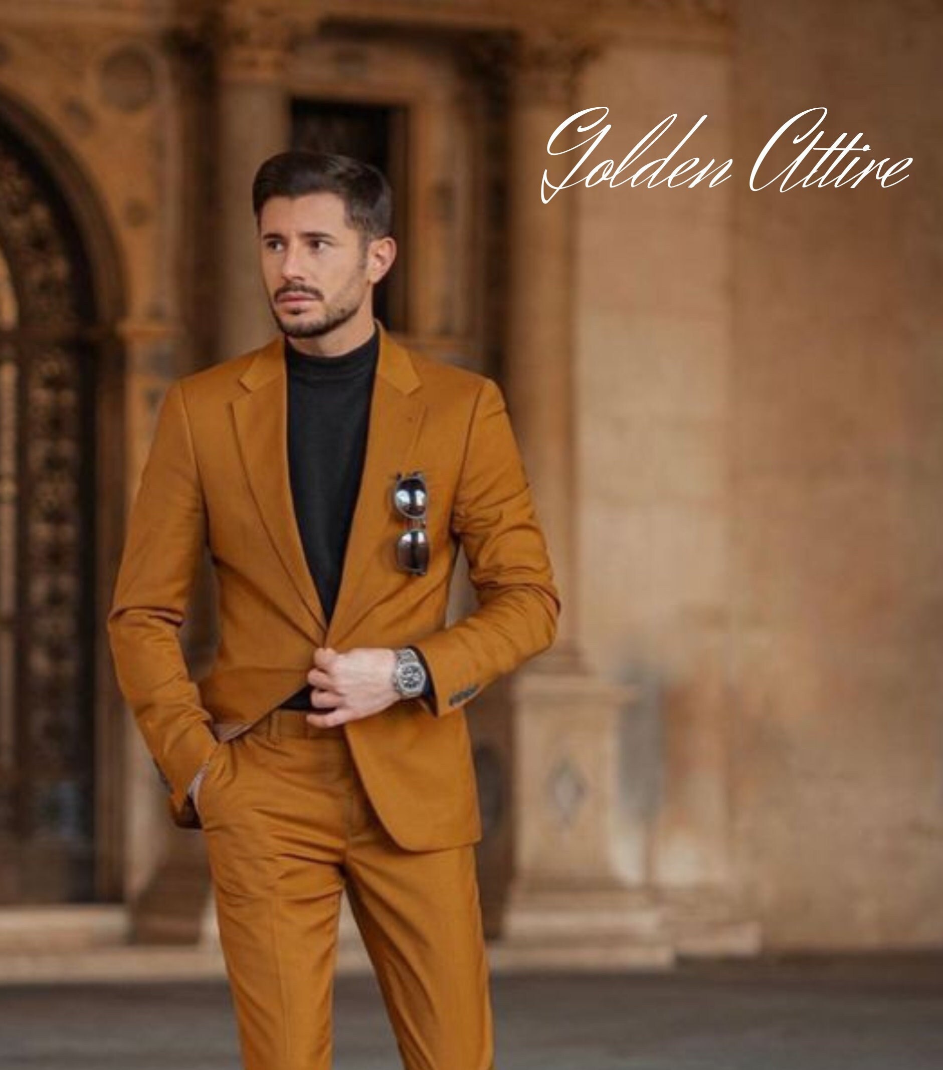 Rust Terracotta Men's Suit: 2-piece Wedding Dinner Suit - Etsy