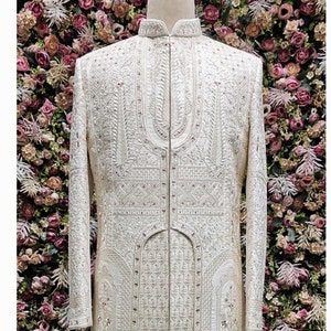 Sherwani For Men, Thread Embroidered, wedding premium sherwani, Groom Sherwani, groomsmen, Groom Outfit, Latest sherwani,