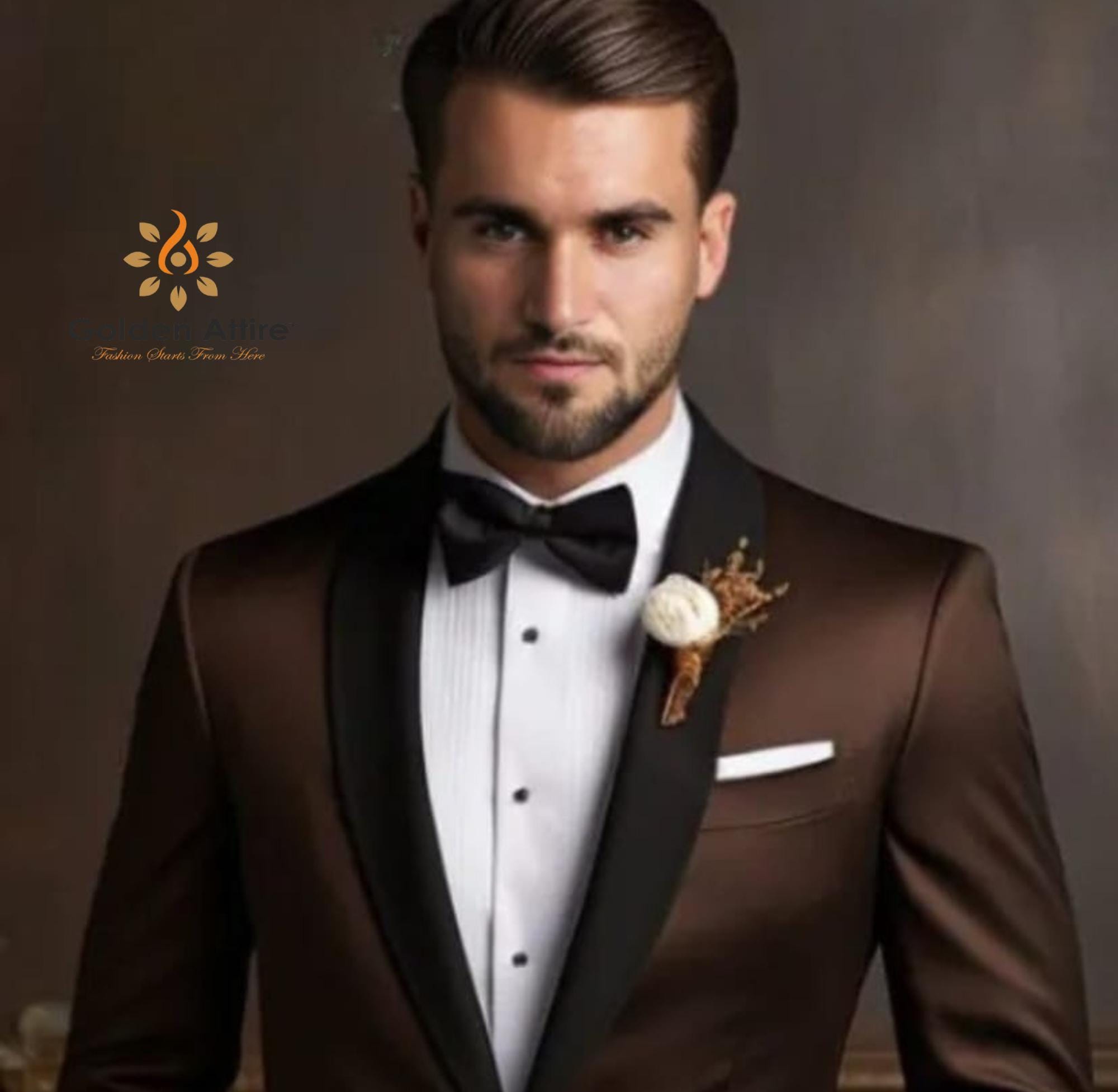 Traje marrón oscuro México