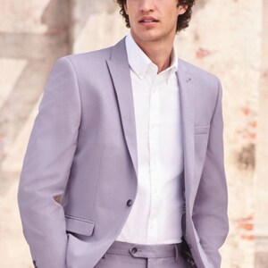 Light purple suit jacket top