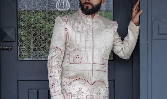 Latest Sherwani for Men Indian Groom Dress Groom Wedding Dress Men Wedding Sherwani Groom Outfit Groom Sherwani Dulha Sherwani for Men Etsy New Zealand
