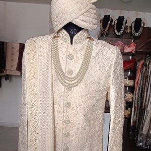 Wedding Sherwani For Men, premium sherwani, Groom Outfit, Groom Sherwani, Sherwani set, Indian wedding Sherwani, sherwani for groom,