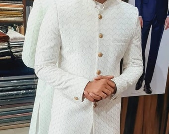 Sherwani For Men, wedding Sherwani, premium sherwani, Indo Western set ,Indian wedding sherwani, Groom Outfit, groom Sherwani,