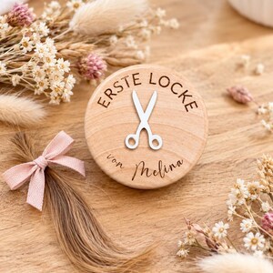 Erste Locke, Erste Locke Dose, Aufbewahrung, Haarsträhne Box, Erinnerung, erster Haarschnitt, Gechenk, Geburtstag, Baby Party