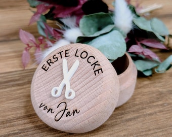 Erste Locke, Erste Locke Dose, Aufbewahrung, Haarsträhne Box, Erinnerung, erster Haarschnitt, Gechenk, Geburtstag, Baby Party