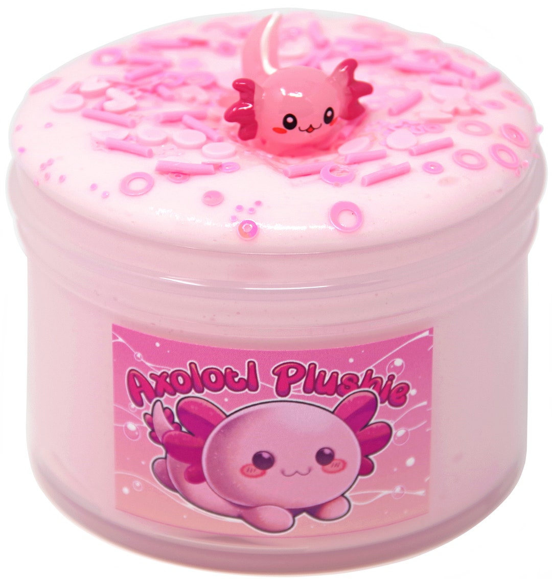 Peachybbies Baby Axolotl Slime 7oz pink *NEW*