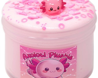 Axolotl Plushie Pink duftender Premium japanischer Ton Slay Slime, Geschenk für sie ihn, Slime Shops, Slime Drops