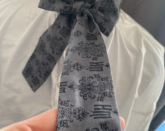 Haunted Mansion cotton Cravat Neck Tie Ascot Will Turner wedding regency victorian georgian pirate dandy steampunk goth gothic whitby goth