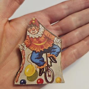 Circus- brooch pin clown big top dog monkey ring master acrobat trapeze burlesque drag fun kitsch pin up  costume cosplay  gift jewelry art
