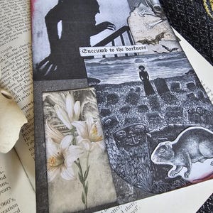 Nosferatu Gothic greetings card blank inside wedding love romantic vintage art  flower love romance vampire spooky weird Halloween Valentine