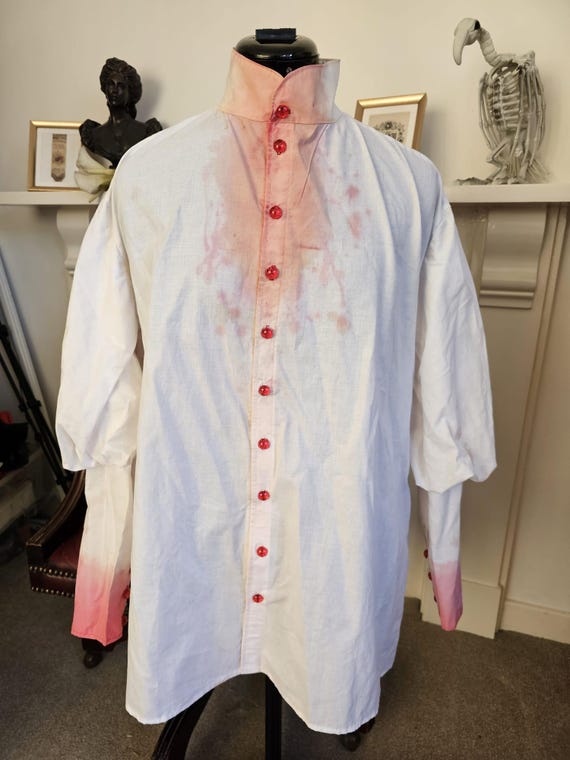 fitted lace wedding dress Blood Stains Red Print T-Shirt main image 1