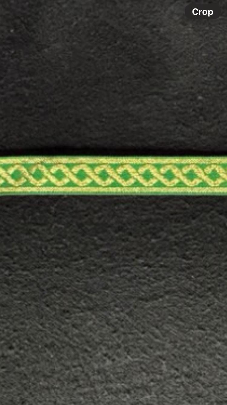 Golden Ribbion Robe Green and Gold Liturgical Ribbon Vestments Robes Church Priest Catholic ...